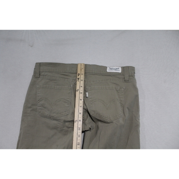 Levi's Women Tan Chino Pants 524 Skinny Casual Size 32 - Picture 6 of 8
